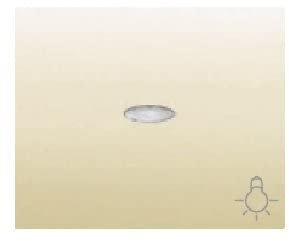 Bjc iris - Tecla pulsador luz luminoso serie iris/aura beige