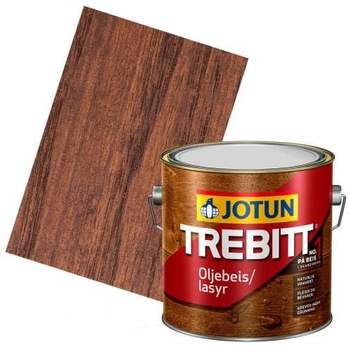 JOTUN TREBITT Lasur 676 Nußbaum 3l - Holzlasur Holzschutzlasur