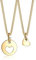 Elli Halskette Damen Set Herz Cut-Out Anhänger Mutter Kind Liebe in 925 Sterling Silber Vergoldet