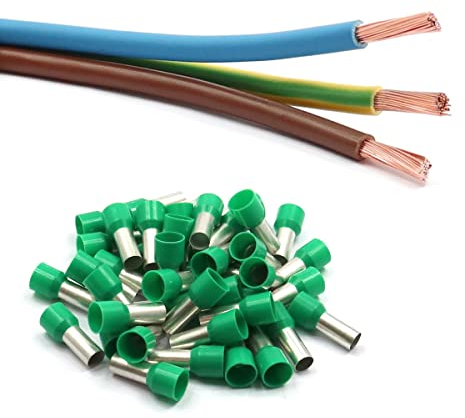 Xenterio Zählerschrank/Elektroverteilung Verdrahtungssatz, 16mm², 3x3m (braun/blau/grün-gelb), 50 Aderendhülsen