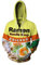 3D Ramen Huhn Nudel Suppe Hoodie Rindfleisch Sweatshirt für Männer Frauen Baumwolle niedlich, Kapuzenpullover mit Reißverschluss., Medium