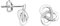 SOFIA MILANI - Damen Ohrringe 925 Silber - mit Zirkonia Steinen - Knoten Ohrstecker - 20569