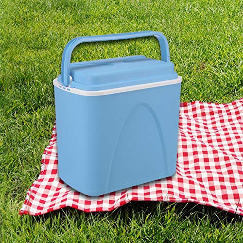 Unibos 24 Litre Large Cooler Box with Carry Handle & Lid Fully Insulated Food Grade Plastic Ideal For Camping Picnics Beach Trips perfect to keep food Drinks Beers etc Cool