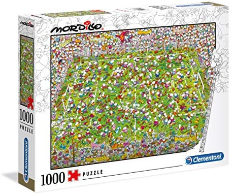 Clementoni 39537 Mordillo Das Spiel – Puzzle 1000 Teile, Geschicklichkeitsspiel für die ganze Familie, buntes Legespiel, Erwachsenenpuzzle ab 14 Jahren