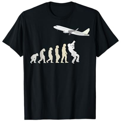 Planespotter Evolution Piloten Flugzeug Fliegen Planespotter T-Shirt