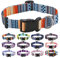 Mihqy Hundehalsband, Verstellbares, Weich & Komfort Hunde Halsband, Böhmisches, Blumen, geometrisches, Stammes Design, für Kleine, Mittlere und Große Hunde(Böhmische Orange,L)