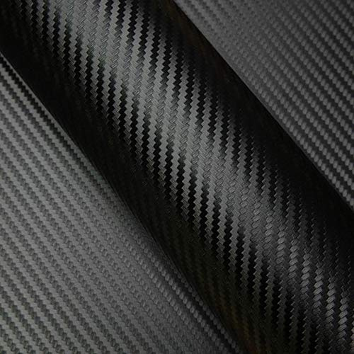DIMEXACT - Covering Carbone Noir pour Surface Plane - 152 cm x 1 m - en Rouleau