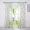 HeichkelL Transparente Gardine Voile Dekoschals Vorhänge mit Kräuselband Fertiggardine Wohnzimmer Beerendruck 1 Stück BxH 140x245 cm Gelb