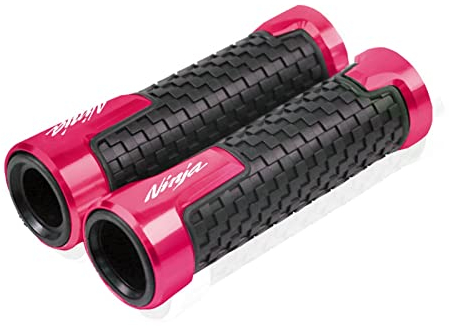Motorrad Griffleiste Griffe 7/8''22MM Universal Lenkergriffe Lenkerenden Für Kawasaki Ninja 250R 300 400 650 1000 ER-6F ZX6R ZX10R ER-6N Z800 Z750 (Color : Pink, Size : 7/8 22mm)