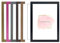 Alison Kingsgate Cadre photo élégant rose A4 (21 x 29,7 cm) – Cadre photo plat et classique rose A4 avec crochets de suspension en plexiglas sûr sur le devant et le mur – Cadre décoratif britannique