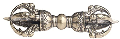 ZCBYBT Tibetische Vajra Dorje Meditation Dekoration Traditionelle Hausdekoration Nepalesisches Handwerk Retro Dekoration, 88,5 mm