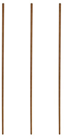 Rebower Totalmente Roscado Varilla Toda Rosca Latón Perno Prisionero Barra, [para Abrazaderas U Pernos] - M2.5 x 250mm Macho Roscado 0,5mm Paso/Dorado/Paquetes de 3