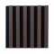 Deccart 3D Wandpaneele – Lamellenleisten aus MDF auf Filz | Lamellenwand Paneele für Wand & Decke | WL 400x400 schwarz/dunkle Eiche