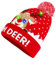 TaimeiMao Weihnachtsmützen Plüsch LED Leuchten Strickmütze Weihnachten Beanie Mütze mit LED Licht Warme Wintermütze für Jungen Mädchen Xmas Weihnachten Hut für Weihnachts Dekoration