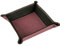 modamoda de - K01 - Dekoschale Taschenleerer Ablage aus Echtleder 16x16x4 cm, Farbe:Altrosa