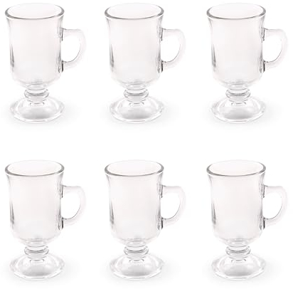 Excelsa Iris Set 6 Mug Irish Coffee Verre, Capacité 120 Ml.