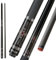 KONLLEN Laser Series Pool-Billardqueues aus Kohlefaser, mit Lederummantelung, professionelle Queues, Vollcarbon-Technologie, geringe Durchbiegung, 12,2 mm, 147 cm, 3/8 x 8, Uni-Loc