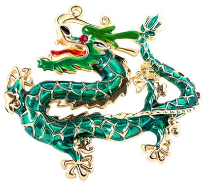 Broche De Dragon Chinois Vintage Broche Animaux Femme Broche Rétro Mode Broche Pin en Métal Broche Animal Broche Bijoux Broche Pince Femme Vetement Accessoire Tendance Unisexe Cadeau