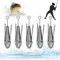 5 Stück 78g Birnenblei Angelblei Blei Angeln Blei Bleigewichte Angeln Blei Set mit Vier Beinen Angelzubehör Teardrop Streamline Bleisätze das Angeln im Freien und im Meer Casting Fischen Bassforelle