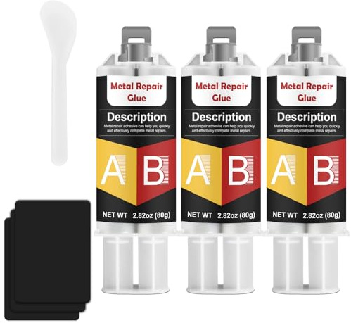 INNOVAYOU Metal Glue 240g, High Strength Heat Resistant Metal Welding Glue, Suitable for Plastics, Stainless Steel, Aluminum Alloy