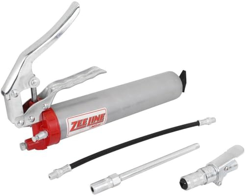 ZEELINE BY MILTON Medium-Duty Lever Grip Grease Gun, 6,000 PSI with Locking Grease Coupler, Strong Lock, Won't Leak