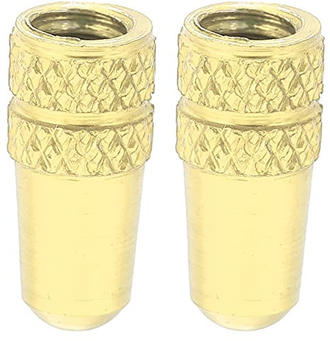 Presta-Ventilkappen, Lange Lebensdauer, Presta-Ventilabdeckungen, Professionelles Design, Aluminiumlegierungsmaterial für Outdoor-Mountainbikes (Gold)