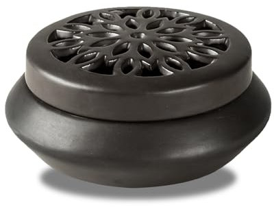 Vintage Keramik Räuchergefäß Metall Feuerfeste Schale Weihrauchbrenner Räucherstäbchenhalter Weihrauch Gefäß Räucherschale Räucherkegel Halter