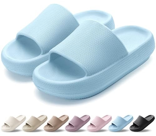 HEOAARG Ciabatte Casa e Piscina - Pantofole Slider Nuvole per Uomo e Donna - Mare, Doccia, Spiaggia, Bagno, Giardino