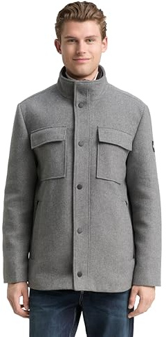 TOM TAILOR Herren 1046984 2-in-1 Wolljacke mit abnehmbarer Innenjacke