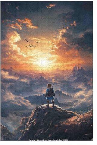 The Legend of Zelda Puzzle 1000 Pieces Paper Picture Puzzle Family Decorations Unique Gifts for Children(38 * 52cm)
