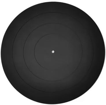 XUJIAN 12 Pollici Pad in Silicone Antivibrazione per Giradischi LP, Tappetino in Gomma Antiscivolo per Migliorare la qualità del Suono e la Stabilità.