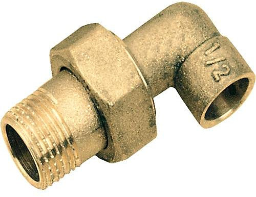 raccords à souder laiton Union coudée mâle 22-3/4''