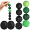 8PCS Magnet Kugeln Fidget Toys, Magnet Balls aus Silikon, Anti-Stress-Angstspielzeug für Erwachsene und Kinder, Magnetkugeln Kinder für Stress, Stressball Sensorik Spielzeug (Grün, Schwarz)