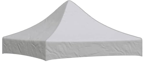 Mokuyary Partyzelt-Dach 2x2 m Weiß 270 g/m² Pavillon Dach Ersatzdach Wasserdicht, Gartenpavillon Dachfür Garten und Camping
