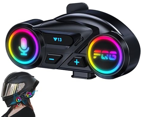 Shitafe Helmet Headphones | Wireless Motorcycle Helmet Speakers,Earbuds Waterproof Noise Reduction for Skiing Racing Snowmobile Touring Commuting Snowboard