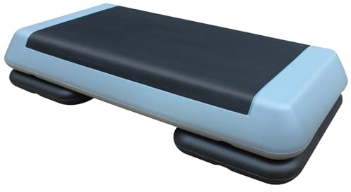 GYMFLEX Aerobic Stepper für Fitness und Training, 76x35cm Steppbrett Höhenverstellbar, Step-Plattform-Trainer Rutschfest für Zuhause