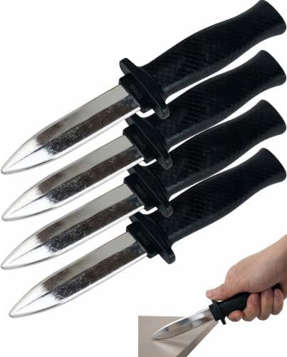BTACGWP 4 Pezzi Coltello Finto Retrattile Scherzi Divertenti per Halloween, Cosplay, Party e Magia per Bambini e Adulti