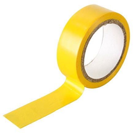 INSULATION TAPE YELLOW 19mm x 5.5m 10 PIECES