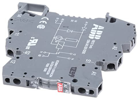 ABB RB121PG-5V DC Schnittstellenrelais R600 1c/o, A1-A2=5V DC, 5-250V AC/10mA-6A (ABB1SNA645036R2500)
