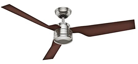 Hunter Deckenventilator Flight Flügel Buche, 1 Stück, 132 cm, chrom gebürstet / kaffeebraun, 24230