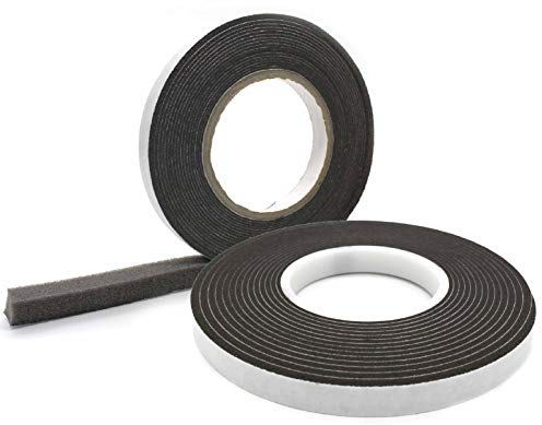 Joint d'Étanchéité en Bande Comprimée 40/8 │ anthracite │ 1 pièce │ Longueur: 4,3 m │ Largeur du Rouleau: 40 mm, Largeur du Joint: 8-28 mm │ Ruban d'Étanchéité du Joint │ Ruban de Compression