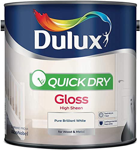 Dulux Quick Dry Gloss Pure Brilliant White 2.5L [Misc.]