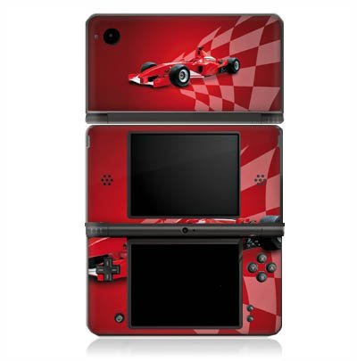 DeinDesign Skin kompatibel mit Nintendo DSi XL Folie Sticker Rennwagen Wettkampf Auto