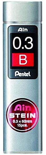 Pentel AIN Bleistiftminen 0,3 mm B x 15 Minen