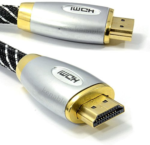 HQ Geflochten 4K 2k Hoch Geschwindigkeit HDMI TV Kabel Metall Ende 1,5 m [1.5 Meter/1,5m]