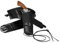Amakando Western Pistolenholster Waffengürtel schwarz Sheriff Westerngürtel Colt Revolver Halfter Cowboykostüm Fasching Accessoire Kostüm Zubehör