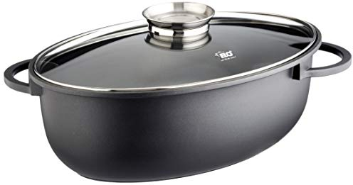 ELO 82849 Alugussbräter Alucast 38 cm, Schwarz