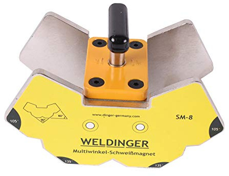 WELDINGER SM-8 schaltbarer Multiwinkel-Schweißmagnet medium mit Drehschalter (Haftkraft bis 120 kg)