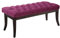 CLP Sitzbank Ramses mit hochwertiger Polsterung und Stoffbezug I Bank mit antik-dunklen Holzbeinen I Holzbank mit Einer Sitzhöhe von: 46 cm, Farbe:lila, Größe:100 cm