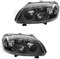 Halogen Scheinwerfer Set Touran 02.03-10.06 schwarz H7/H7 mit Motor